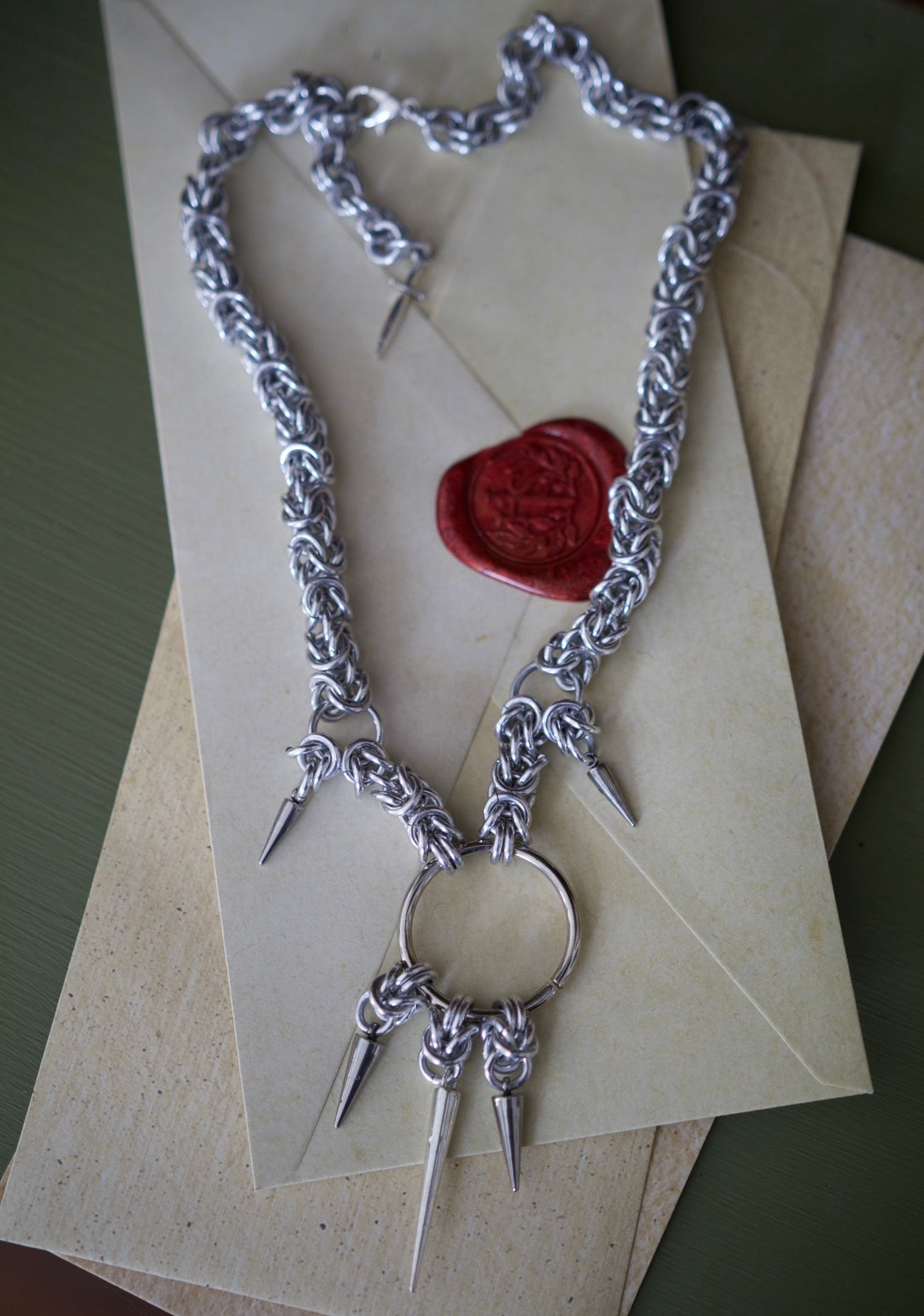 Warrior chainmail necklace