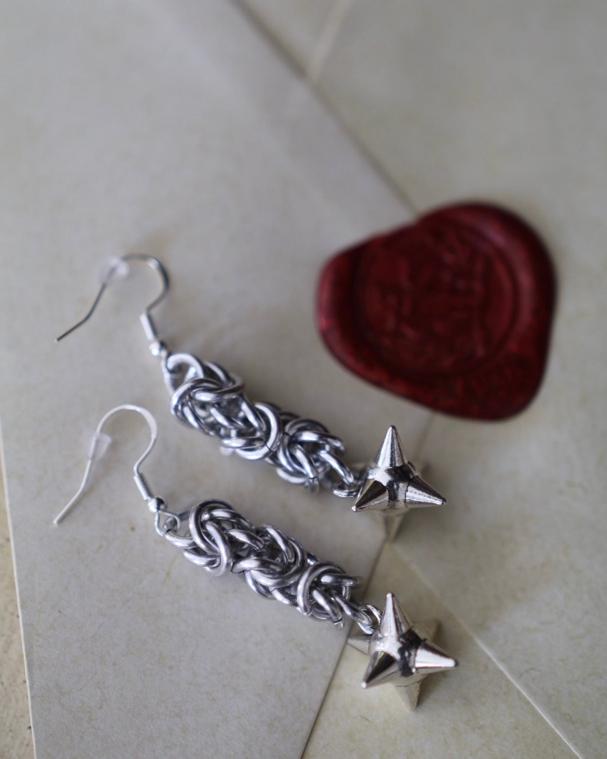 Flail earrings