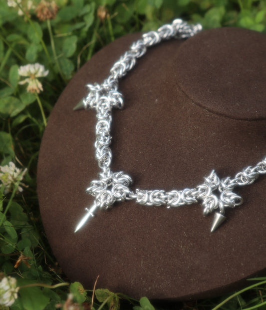 Medieval chainmail necklace
